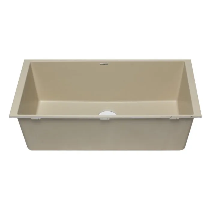 ALFI brand AB3322UM 33" Single Bowl Undermount Granite Composite Kitchen Sink