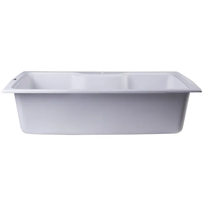 ALFI brand AB3520DI 35" Drop-In Single Bowl Granite Composite Kitchen Sink