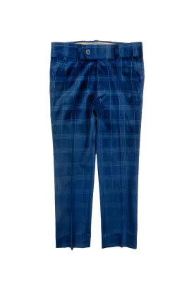 Blue Velvet Windows Suit Pant