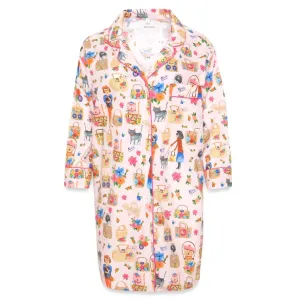 Bon Artis Nightshirt - Ooh La La Cats