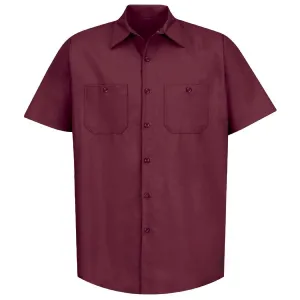 Industrial Work Shirt Burgandy