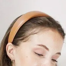 leather padded headband stylish hair accessory for women