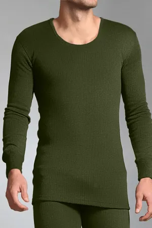 Men's Premium Thermal Top Full Sleeve (Olive)