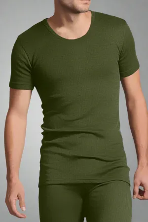 Men's Premium Thermal Top Short Sleeve (Olive)