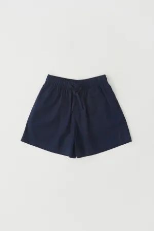 Poplin Pyjama Shorts True Navy