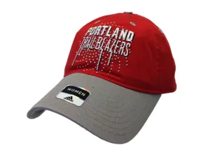 Portland Trail Blazers Adidas WOMENS Red Studded Adjustable Slouch Hat Cap