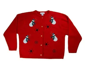 The Snowmen Want A Hug-Large Christmas Sweater