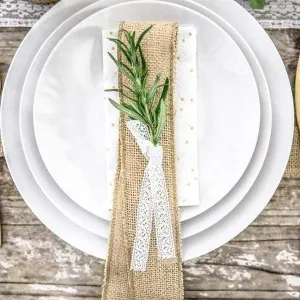 Wide Burlap Ribbon