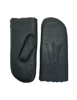 YISEVEN Men's Sheepskin  Shearling Leather Gloves(Mittens)